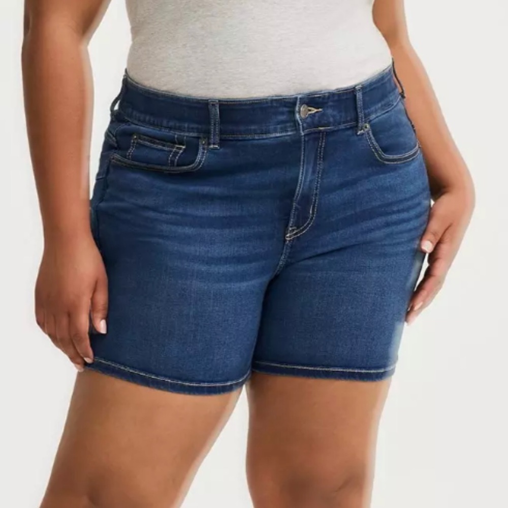 Torrid Dark Blue Jean Shorts